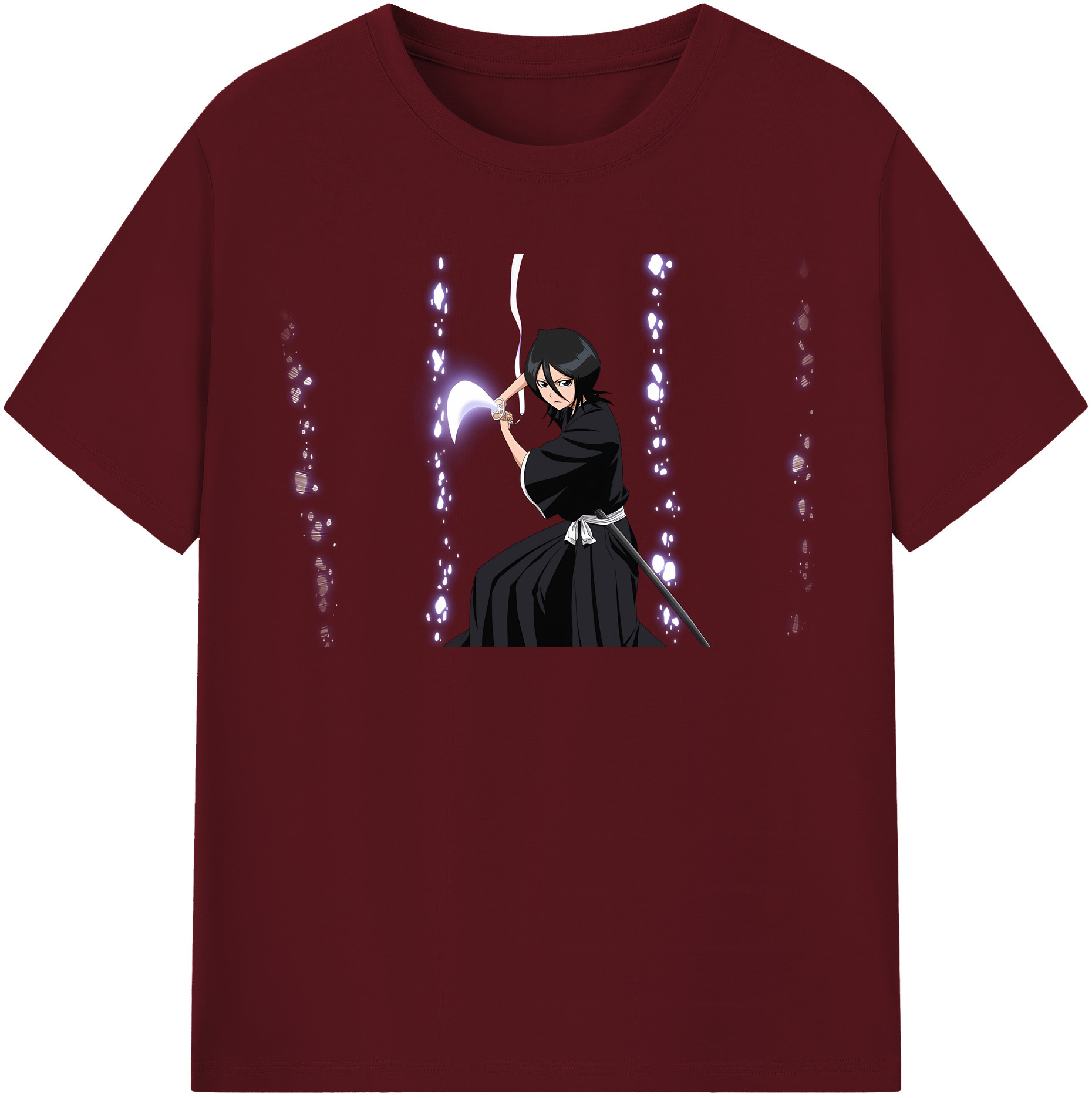 （画像用） ブリーチ 朽木ルキア BLEACH Kuchiki Rukia 綿100％半袖Tシャツ（フロントプリント）